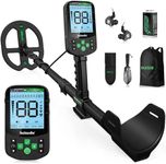 48" MAX Deep Depth Metal Detector for Adults, Hazlewolke 11''DD Waterproof Coil Professional Metal Detector, Strong Anti-Interference, 5 Professional Mode with Pinpoint, Gold Detector Kit for Beach