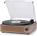 Vintage Record Player with Speakers