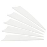 PATIKIL Arrows Vanes, 50 Pack 3 Inch Archery Fletching Arrow Fletch Wing with Shied Cut for DIY Hunting Target Shooting, White