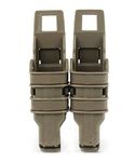 WISEONUS Airsoft Fast Mag Pistol Duty Belt Double Magazine Holster Holder Pouch Set Belt Molle System Smaller Vest Accessories