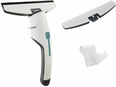 Leifheit Nemo Window Vacuum Cleaner with Wall Mount and Bath Nozzle, Bathroom Vacuum Cleaner with Waterproof Housing Ideal for Shower, Can be Used up to 45 Minutes, Handy and Lightweight Window