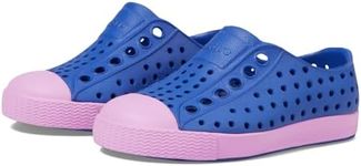 Native Shoes Kids Jefferson (Toddler/Little Kid) - Shoes for Kids - EVA Upper - Comfortable and Lightweight Adventure Blue/Chillberry Pink 10 Toddler M