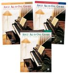 Alfred's Basic Adult All-in-One Course Series 3 Books Set (Book 1, 2, 3) - Comprehensive Piano Learning for Adults