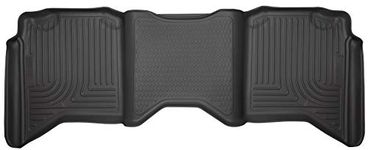 Husky Liners Weatherbeater Floor Mats | Fits 2019-2024 Ram 1500 (Classic Body), 2009-2018 Dodge Ram 1500, 2011-2018 Ram 2500, 3500 (Crew Cab) | 2nd Row, 1-pc Black - 19061