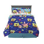 Franco Kids Bedding Super Soft Microfiber Comforter and Sheet Set with Sham, 7 Piece Full Size, Spongebob Squarepants