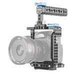 Voking Aluminum Alloy VK-GH5K Camera Video Cage & Top Handle with Detachable and Top Handle Quick Release Plate for Lumix GH5 …