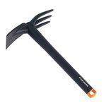 Fiskars Combination Hoe, Length: 32 cm, Fibreglass-reinforced Plastic, Black/Orange, Solid, 1001601