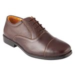 tZaro Men's Chocolate Formal Shoes -8 UK