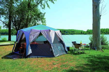 Coleman Octagon 6-8 Person Dome Tent – Waterproof Family Camping Shelter
