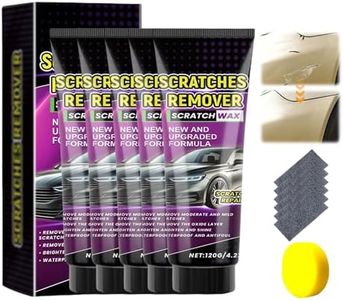 Yilia Nano Cloth Car Scratch Remover Set, Car Scratch Repair Paste Polishing Wax, Nano Cloth and Car Scratch Repair Paste, Magic Nano Cleaning Cloth Scratch Remover for Deep Scratch Repair (5 Sets)