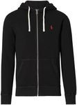 Polo Ralph Lauren Mens Fleece Zip Hoodie, Ralph Lauren Black, XX-Large