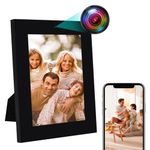 Sueirn WIFI Spy Hidden Camera Photo Frame with Motion Detection, 1080P Indoor Wireless Camera with App Control, Nanny Cam Small Secret Camera for Home Security