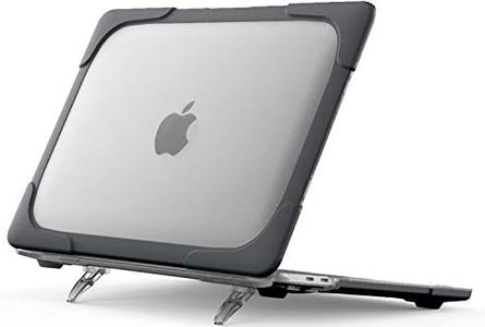 ProCase for MacBook Pro 13 Inch 2023 M2, 2022 2020 M1 A2338/ A2289/ A2251, Heavy Duty Hard Shell Case with Dual Layer Protective Cover and Kickstand for MacBook Pro 13-inch -Black