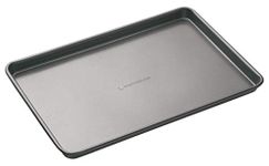 MasterClass Large Baking Tray with PFOA Non Stick, Robust 1 mm Carbon Steel, 39 x 27 cm