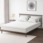 Mattress Topper Twin, Homhougo 3 Inch Green Tea Memory Foam Mattress Topper with Zippered Bamboo Cover, Cloud-Like Soft