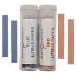 Red & Blue Litmus Paper Acid/Base Indicator Strips Combo Pack with 200 Strips | Qualitative No Color Chart Tests