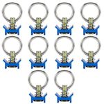 BTSHUB 10 pcs Single Stud Fitting with O-Ring Keeper Tie Down 4,000lb Capacity for Logistic Installation and L-Track