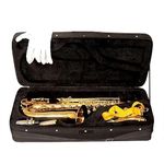 SKYLARK INTERNATIONAL® 01 Alto Saxophone In Gold Lacquer Finishing With Hard Case, Belt, Gloves and Extra Reed.