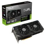 ASUS Dual Geforce RTX 4070 12Gb Gddr6X (Pcie 4.0, 12Gb Gddr6X, Dlss 3, Hdmi 2.1, Displayport 1.4A, 2.56-Slot Design, Axial-Tech Fan Design, 0Db Technology) - Pci_E_X16