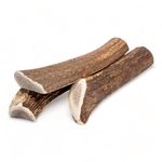 Dilecti Premium Natural Deer Antlers For Dogs - Rich in Proteins & Minerals - Durable, Long Lasting Dog Chew for Dental Care, Teething, and Boredom - Spilt M (51-80g), pack of 3