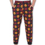 Manchester United FC Official Mens Lounge Pants Pyjama Bottoms Black XL