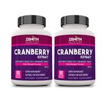 Zenith Nutrition Cranberry 400 mg - 60 Veg Capsules (120 Capsules) | Lab tested
