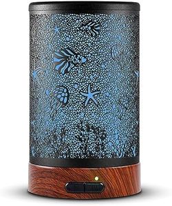 Aromatherapy Essential Oil Diffuser 150ml- Electric Cool Mist Aroma Diffuser with Intermittent Mode, Auto Shut-Off Protection, 7 Colors Changing LED Light for Home Office Decor & Gift (Sea)