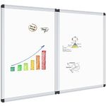 VIZ-PRO Magnetic Dry Erase Board, 36 X 24 Inches,2 Pack, Silver Aluminium Frame