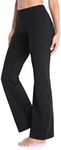 Women Stretch Bootleg Trousers Shiny Leggings for Women UK Maternity Leggings Seamless Leggings Leggings for Women Gym Leggings with Pockets Women