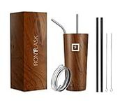 IRON °FLASK Classic Tumbler - 945 ml, Vacuum Insulated Stainless Steel, Hot Cold, Double Walled, Thermo Travel Mug, Water Metal Canteen (Timber)