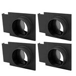 Fulton 4 Pack of 4 inch Blast Gates with Double Sided Port – for Use with Dust Collection Systems with 4 inch Hose