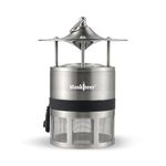 Moskiteer Indoor Mosquito Trap Machine – Covers 600 to 1000 sq. ft. | Electric Insect Catcher for Home & Office | Silent Bug Zapper Lamp for Day & Night Use | Safe & Chemical-Free - MT001B (Silver)