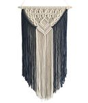 Achart Macrame Wall Hanging Tapestry Home Decor Wall Art Boho Chic Wall Hanging Bohemian Wall Tapestry Boho Woven Craftmanship Wall Pediments Wall Decor Handmade 13.8'' x 23.6'' (Navy)