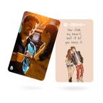 Brandian Unisex 2Pcs Wallet Card Customised Meaningful Gift For Couples Best Birthday Gift For Boyfriend Girlfriend Add Your Spotify Playlist And Songs, Pvc Card, Multi