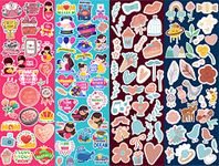 ISEE 360® Mammy Baby Love Combo Scrapbook Sticker for DIY Notebooks Diary Journal Laptop Mobiles Decorative Vinyl Printed Stickers (A4 Size)