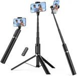 SYNCWIRE 55" Selfie Stick Tripod, All-in-one Extendable Aluminum Phone Tripod with Rechargeable Bluetooth Remote, Compatible with iPhone, Samsung, Google, LG, Sony and More (4.7-7 inch Smartphones)