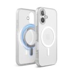 elago Magnetic Hybrid Clear Case Compatible with iPhone 16 Case Cover 6.1" - Compatible with MagSafe, PC + TPU Hybrid Technology, Shockproof Bumper, Raised Camera Protection (Matt Clear)