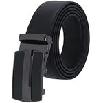 Labnoft Men's Auto Lock Pu Leather Belt (Black, BELT-035-XL)