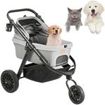VEVOR Large Pet Stroller for Dogs C