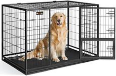 Feandrea Heavy-Duty Dog Crate, Metal Dog Kennel and Cage with Removable Tray, XXL for Large Dogs, 48 x 29.3 x 31.7 Inches, Black UPPD003B01