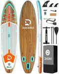 Dixero Inflatable Stand Up Paddle Board 11'*33", Extra Wide Paddle Boards for Adults, SUP with Premium Accessories, Adjustable Paddle, Hand Pump, Bottom Fin, Leash Waterproof Phone Bag
