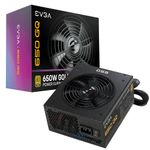 EVGA 650 Gq, 80+ Gold 650W, Semi Modular, EVGA Eco Mode, Power Supply 210-Gq-0650-V3