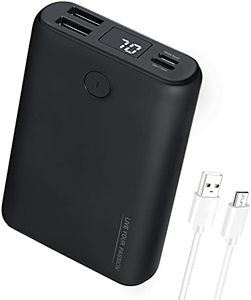 TIDEWE Power Bank, Rechargeable Battery Pack for Heated Vest, Jackets, Pants and Seat Cushion Cover, USB-C 10000mAh Portable Charger with Dual Output Port for iPhone, Samsung Galaxy, and More