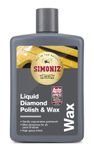 Simoniz Liquid Diamond Polish & Wax, Car Wax & Polish, Dual Action, Rejuvenates & Protects Car Paintwork, Essential Car-Cleaning Products For High Gloss Finish, Carnauba Wax, Solvent Free, 475ml