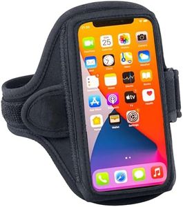 Tune Belt AB91 Sports Bracelet. Black Neoprene Armband for Workout