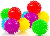 IMPRESA 10-Pack of Spiky Sensory Balls - Squeezy and Bouncy Fidget Toys/Sensory Toys - BPA/Phthalate/Latex-Free