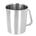 Mug, 4 Cups, Stainless Steel, Copper, 16 x 15 x 15, 1500 ml, Stainless Steel Coffee Milk Frothing Cup with Scale for Use in Latte Art Coffee Shop