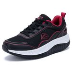 AOV Womens Walking Shoes with Arch Support BlackRose 10.5