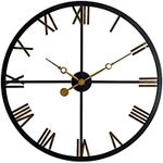 Lylac Metal Frame and Numerals Wall Clock, 100 x 4.5 x 100 cm Size