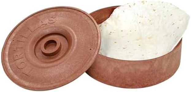 Winco PTW-8 8-1/2-Inch Diameter Tortilla Warmer, 2-5/8-Inch Height,Brown,Medium